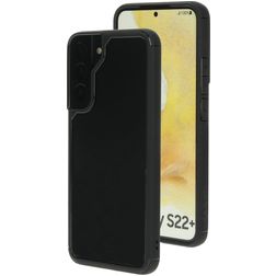 Mobiparts Rugged Clear Samsung Galaxy S22 Plus Hardcase Backcover Shockproof - Transparent / Schwarz