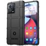 Mobigear Rugged Shield Motorola Edge 30 Fusion Hülle Flexibles TPU Backcover Stoßfest - Schwarz