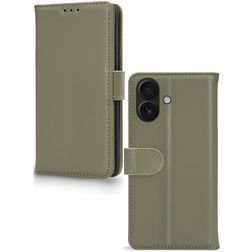 Mobilize Premium Gelly iPhone 17 Hülle Klapphülle Geldbörse - Grün