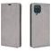 Mobigear Retro Slim Samsung Galaxy A12 Hülle Klapphülle Geldbörse - Grau
