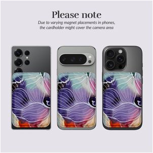 MIO Kartenetui - 3 Karten - MagSafe Kompatibel - Flowers