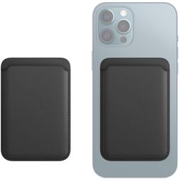 Mobigear Wallet Kartenetui - 3 Karten - MagSafe Kompatibel - Schwarz