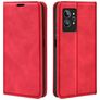 Mobigear Retro Slim Realme GT2 Pro Hülle Klapphülle Geldbörse - Rot