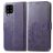 Mobigear Clover Samsung Galaxy A22 5G Hülle Klapphülle Geldbörse - Lila