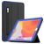 Mobigear Tri-Fold Folio iPad 8 (2020) Hülle Klapphülle + Stifthalter - Schwarz / Blau