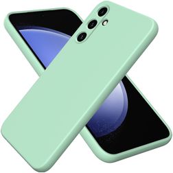 Mobigear Rubber Touch Samsung Galaxy A35 Silikon Hülle Backcover - Grün