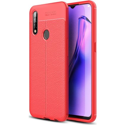 Mobigear Luxury OPPO A31 Hülle Flexibles TPU Backcover - Rot