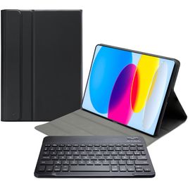 Mobilize Detachable Bluetooth Keyboard iPad 10 (2022) Hülle AZERTY Bluetooth Tastatur Klapphülle - Schwarz