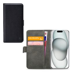 Mobilize Classic Gelly Wallet iPhone 15 Hülle Klapphülle Geldbörse - Schwarz
