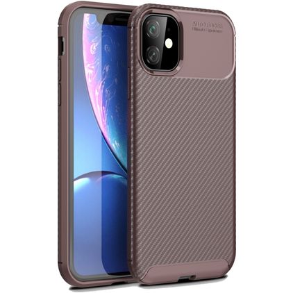 Mobigear Racing iPhone 12 Pro Max TPU (flexibel) Backcover - Braun