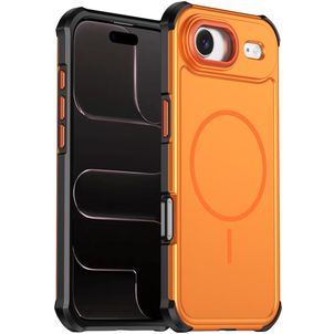 Mobigear Airbag Shockproof iPhone Air MagSafe Hülle Hardcase Backcover Stoßfest - Orange