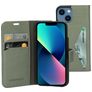 Mobiparts Classic Wallet iPhone 13 Mini Hülle Klapphülle Geldbörse - Stone Green