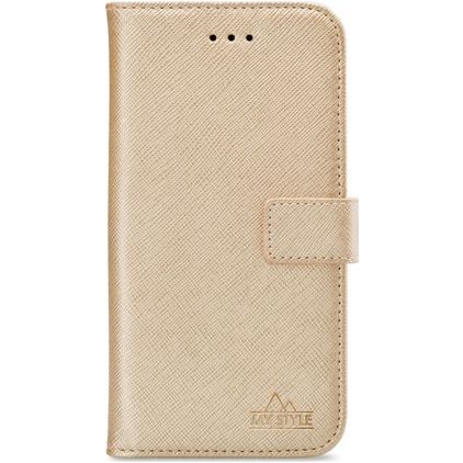 My Style Flex Wallet Samsung Galaxy A13 5G Hülle Klapphülle Geldbörse - Gold