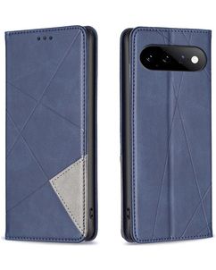 Mobigear Rhombus Slim Google Pixel 11 Hülle Klapphülle - Blau