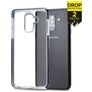 Mobilize Shatterproof Samsung Galaxy A6 Plus (2018) Hülle Hardcase Backcover Stoßfest - Transparent / Schwarz