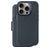Decoded Detachable Wallet iPhone 16 Pro MagSafe Hülle Echtes Leder Abnehmbare 2in1 Klapphülle Geldbörse - Marineblau