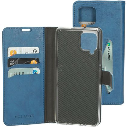 Mobiparts Classic Wallet Samsung Galaxy A42 Hülle Klapphülle Geldbörse - Steel Blue