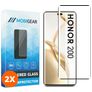 Mobigear Premium HONOR 200 Panzerglas Gehärtetes Glas Displayschutz - Hüllenfreundlich - Schwarz (2er Pack)