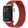 Mobigear Loop Milanaise Apple Watch Armband Magnetverschluss - 49/46/45/44 mm - Rot