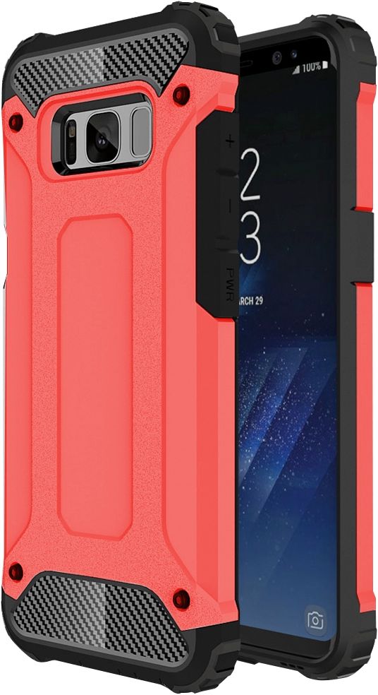 Mobigear Outdoor Samsung Galaxy S8 Hlle Hardcase Backcover Stofest - Rot  543752 - huellendirekt.de