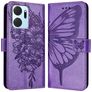 Mobigear Butterfly HONOR X7A Klapphülle Portemonnaie - Lila