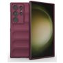 Mobigear Bumpy Samsung Galaxy S24 Ultra Hülle Flexibles TPU Backcover - Rot