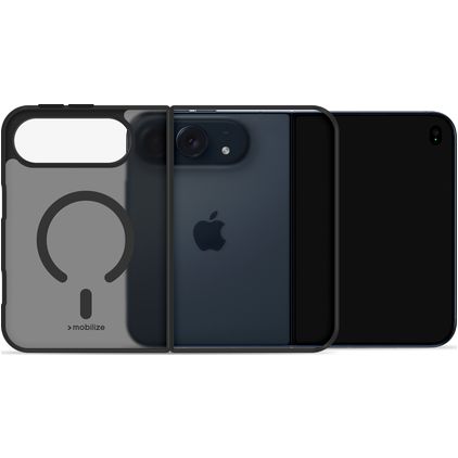 Mobilize Hybrid Pro iPhone Duo MagSafe Hülle Hardcase Backcover Stoßfest - Schwarz