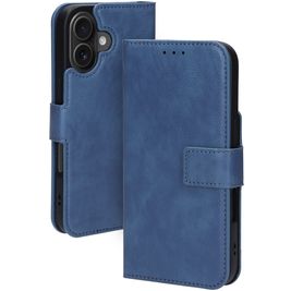 Mobiparts Classic Wallet MagSafe iPhone 16 MagSafe Hülle Klapphülle Geldbörse - Steel Blue