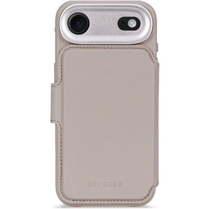 Decoded Detachable Wallet iPhone Air MagSafe Hülle Echtes Leder Abnehmbare 2in1 Klapphülle Geldbörse - Solid Clay