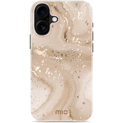 MIO iPhone 16 Plus MagSafe Hülle Hardcase Backcover - Gold Marble