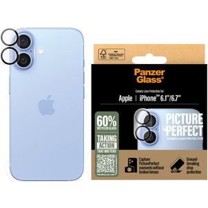 PanzerGlass PicturePerfect iPhone 16 Gehärtetes Glas Kamera Schutz - Hüllenfreundlich
