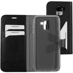 Mobiparts Classic Wallet Samsung Galaxy J6 (2018) Klapphülle Portemonnaie - Schwarz