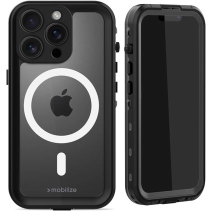 Mobilize Waterproof iPhone 16 Pro Wasserdicht MagSafe Hülle Hardcase Backcover - Schwarz