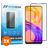 Mobigear Premium Realme 8 Panzerglas Displayschutz - Hüllenfreundlich - Schwarz (3er Pack)