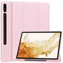 Mobigear Tri-Fold Gel Samsung Galaxy Tab S9 Plus Hülle TPU,Kunstleder Klapphülle + Stifthalter - Pink