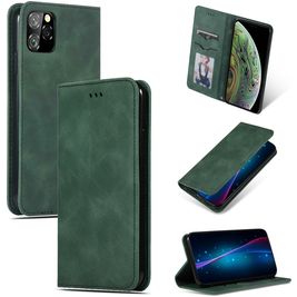 Mobigear Retro Slim iPhone 11 Pro Max Hülle Klapphülle - Grün