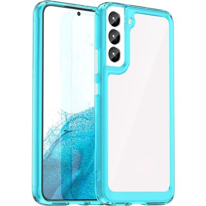 Mobigear Crystal Samsung Galaxy S23 Plus Hülle Hardcase Backcover - Transparent / Türkis
