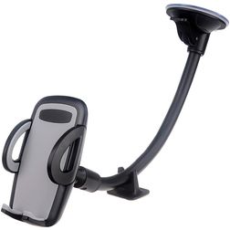 Mobilize Gooseneck Autohalterung Saugnapf Klemme Universal - Schwarz