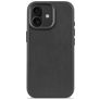 Decoded iPhone 17 Hülle Echtes Leder Backcover Stoßfest - Schwarz