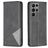 Mobigear Rhombus Slim Samsung Galaxy S24 Ultra Hülle Klapphülle - Schwarz