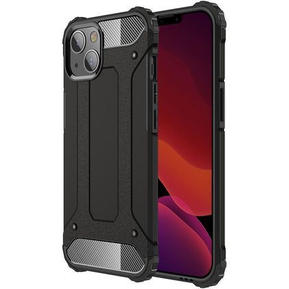 Mobigear Outdoor iPhone 13 Hülle Hardcase Backcover Stoßfest - Schwarz