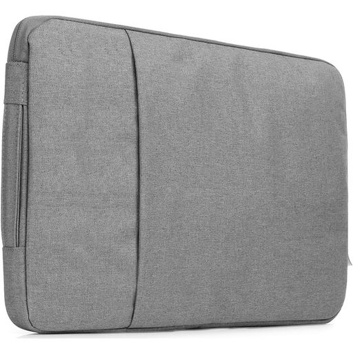 Mobigear Denim Zipper Laptop Sleeve 15 - 16 Zoll Laptop Hülle - Grau