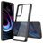 Mobigear Crystal Motorola Edge (2021) Hülle Hardcase Backcover - Transparent / Schwarz