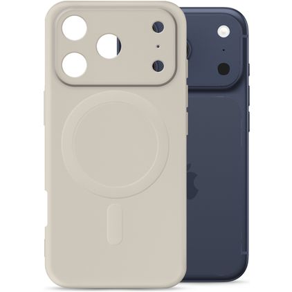 My Style Protective Flex iPhone 18 Pro MagSafe Hülle Flexibles TPU Backcover - Antique White