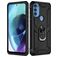 Mobigear Armor Ring Motorola Moto G71 5G Hülle Hardcase Backcover Stoßfest mit Ringhalter - Schwarz