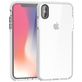 Mobigear Full Bumper iPhone XS Max Hülle Hardcase Backcover Stoßfest - Weiß / Transparent