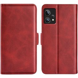 Mobigear Slim Magnet Realme 9 Pro Plus Hülle Klapphülle Geldbörse - Rot