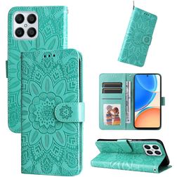 Mobigear Sunflower HONOR X8 Hülle Klapphülle Geldbörse - Grün
