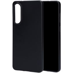 Mobiparts Classic Samsung Galaxy S25 Edge Hülle Flexibles TPU Backcover - Schwarz