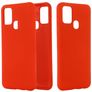 Mobigear Rubber Touch Samsung Galaxy M51 Silikon Hülle Backcover - Rot